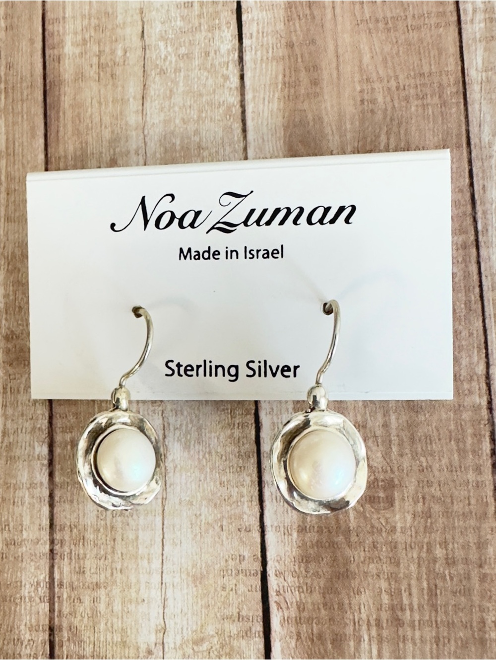 Noah Zuman • Sterling Silver Pearl Earrings